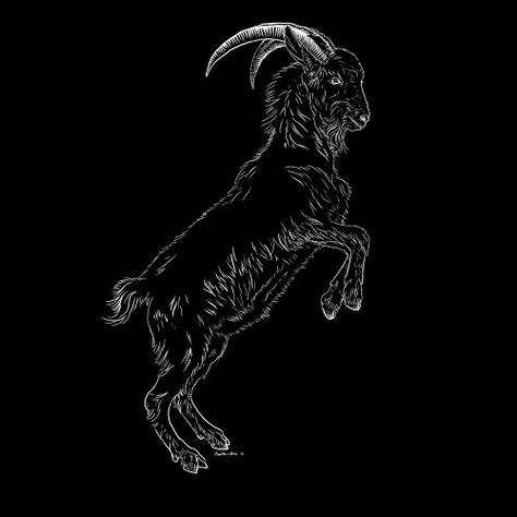 ARIES Arte Hippy, Yule Goat, Medieval Tattoo, Black Phillip, Witch Tattoo, Occult Art, Grim Reaper, Dark Art, Blackwork