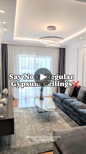 14K views · 913 reactions | Alternatives of Gypsum Ceiling...!!
.
.
.
.
.
[Tiles, Marble, Granite, Glass, Glass Flim, Vinyl, Leather, Interior, Interior Hacks, Inspiration, Trending, Reels Construction, Renovation, Architecture, Important Tips]
[#instagram #interiordesign #interior #architecture #ceilingdesign #falseceiling #ceilings #inspiration ] | Bespoke D.Designers By Divya Gupta | annutsubidze · Original audio Interior Hacks, Gypsum Design, Gypsum Ceiling Design, New Ceiling Design, Tiles Marble, Gypsum Ceiling, Renovation Architecture, Trending Reels, Ceiling Tiles