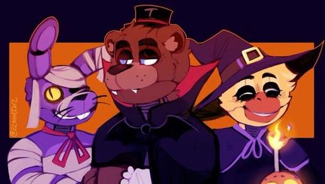 Fnaf Halloween Fanart, Fnaf Halloween Pfp, Fnaf Discord Banner, Christmas Fnaf, Fnaf Banner, Fnaf Halloween, Fnaf Sb, Horror Video Games, Circus Baby