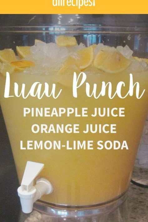 Luau Punch, Luau Party Food, Party Punch Recipes, Resep Smoothie, Christmas Punch Recipes, Punch Drinks, Hawaiian Party, Think Food, Punch Recipes