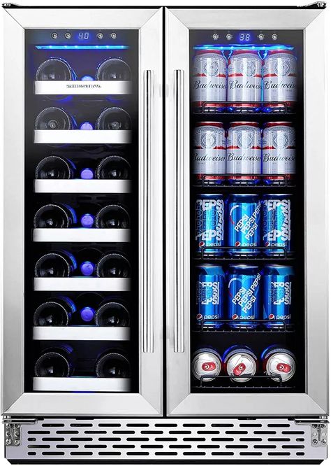 The 8 Best Beverage Fridges of 2023 | by The Spruce Eats Dual Zone Wine Fridge, Drinks Fridge, Fancy Water, Built In Wine Cooler, Drink Fridge, Refrigerator Temperature, Beverage Coolers, Wine Coolers Drinks, Beverage Fridge