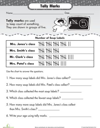 Worksheets: Tally Marks: Keep the Count! Tally Marks Worksheet Grade 2, Tally Marks Anchor Chart, Tally Marks Worksheet, Tally Mark Activities, Tally Marks Kindergarten, Grade 5 Math Worksheets, Tally Chart, Worksheets For Grade 3, Maths Worksheets