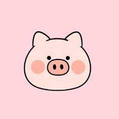 Con Heo Cute, Heo Cute, Pig Drawing, Pig Wallpaper, Cute Piggies, Learn Embroidery, Digital Flowers, Little Pigs, Kawaii Wallpaper