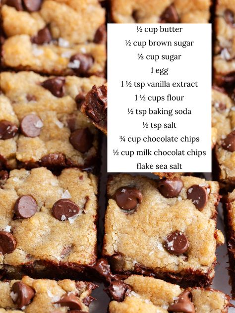 https://www.iheartnaptime.net/chocolate-chip-cookie-bars/ Choc Chip Cookie Bars, Cookie Bars Chocolate Chip, Chocolate Bar Cookies, Moist Chocolate Brownies, Holiday Deserts, Yummy Chocolate Desserts, Cookie Bars Easy, Chocolate Bread Pudding, Chewy Chocolate Cookies