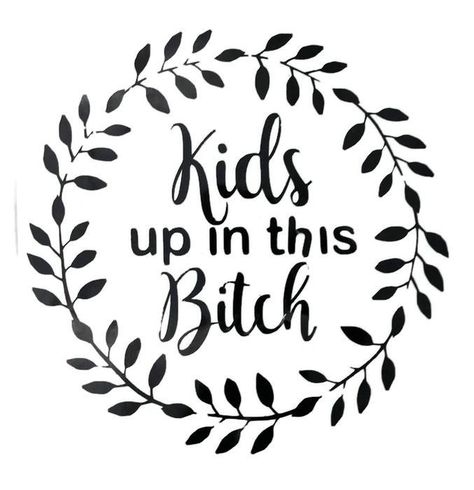 Kids Up In This Bitch Decal Biker Svg Vinyl Decals, Car Window Decal Ideas, Mom Decals Cars, Funny Mom Car Decals, Popular Car Decals, Vynil Stickers Ideas, Car Decal Ideas For Women, Svg Car Decals, Cricut Decal Ideas