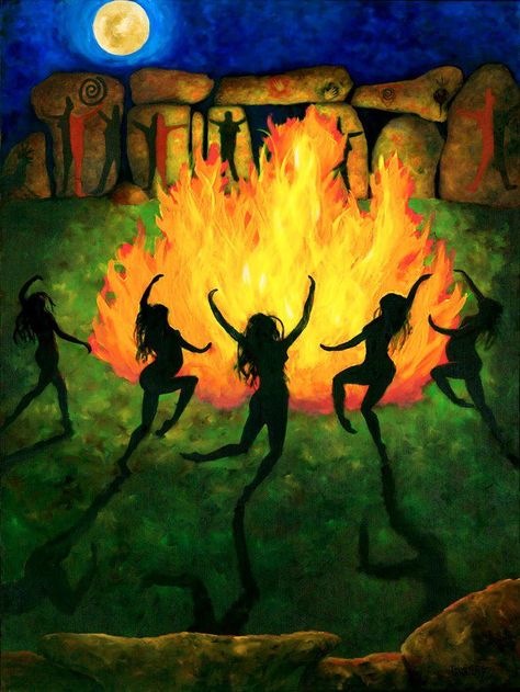 Dancing around the fire Dancing Around A Fire, Witches Dance, Sister Circle, Wild Women Sisterhood, Sacred Woman, Fire Drawing, Oh My Goddess, Psy Art, Beltane