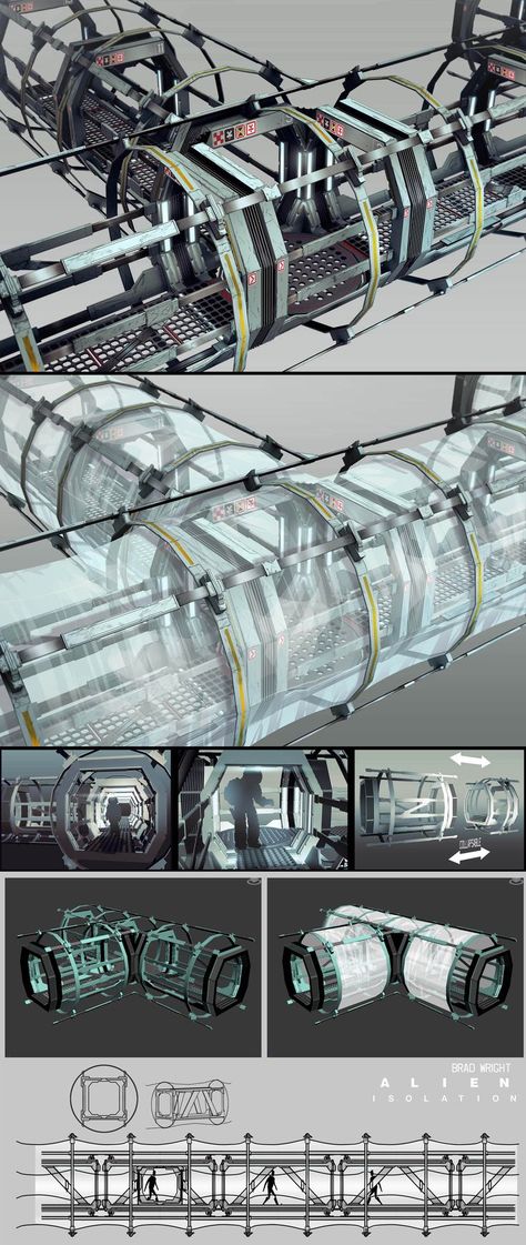 Concept Art Environment, Scifi Environment, Interior Concept Art, Art Environment, Sci Fi Architecture, Alien Isolation, Spaceship Interior, Sci Fi Design, Sci Fi Environment