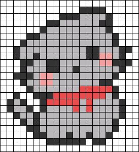 Easy Pixel Art Cute Animals, Cat Pixel Pattern, Pixel Art Easy Cute, Cute Pixel Art Easy, Pixel Art Ideas Cute, Pixel Art Cat, Pixel Art Cute, Cat Pixel Art, Modele Pixel Art