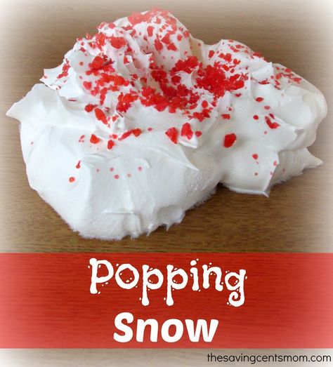 Popping Snow is a fun auditory sensory activity. As soon as the candy hits the whipped cream, children can hear the “pop” and “crack.” Popping snow is also a great tactile and gustatory activity, because children can feel the whipped topping in their hands and taste the candy “popping” in their mouths. Tactile Sensory, Bucket Ideas, Christmas Science, Sensory Art, Sensory Activity, Winter Preschool, Sensory Table, Art Therapy Activities, Preschool Science