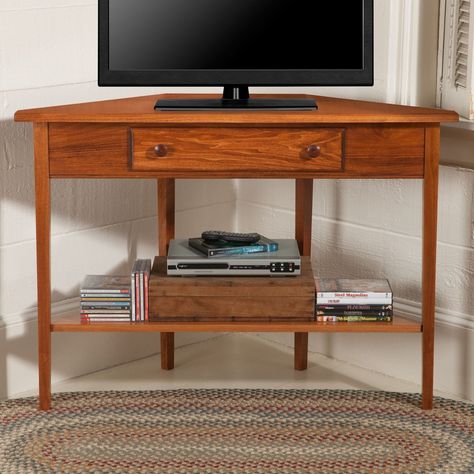 Floating corner tv stand