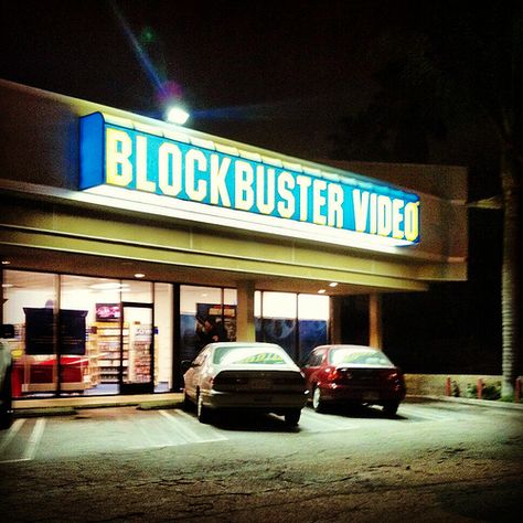 VIDEO RENTAL SHOPS | A video  brick & mortar business that rents home videos. Independently-owned video rental stores started opening in the late 1970s following the end of the videotape format war. Such stores led to the creation of video rental chains such as Blockbuster & Rogers Video in the 1980s. Because of poor strategic planning & mismanagement, Blockbuster filed for bankruptcy in September 2010, signalling the end of the act of going to the video store to rent a movie on a Friday night. Blockbuster Video, Visual Archive, Heart Throb, 80s Era, Fraggle Rock, Aesthetic Ig, Video Store, 2000s Nostalgia, 80s Vibes