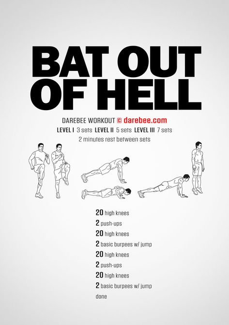 Bat Out of Hell Workout Wrestling Workouts At Home, Stamina Builder, Wrestling Workouts, Darbee Workout, Batman Workout, How To Get Ripped, Wrestling Workout, Squats Workout, Dumbbell Workout At Home