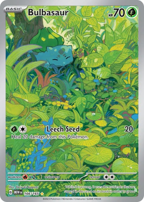 Tangela Pokemon, Pokemon Full Art, Grass Type Pokemon, 151 Pokemon, Rare Pokemon Cards, Cool Pokemon Cards, Pokemon Nintendo, Pokemon Bulbasaur, Design Japonais