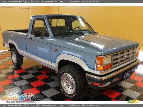 Light Crystal Blue Metallic 1990 Ford Ranger XLT Regular Cab Photo #1 1990 Ford Ranger, Dream Trucks, Canning Labels, Regular Cab, Light Crystal, School Worksheets, Crystal Blue, Car Stuff, Classic Cars Muscle