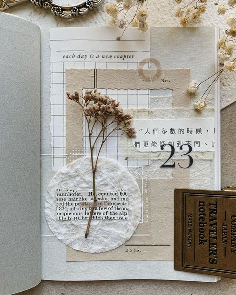 𝕄𝕒𝕚 (@mcheng.journals) • Instagram photos and videos Journal Ideas Pages Inspiration, Photo Journal Ideas, Vintage Junk Journal Ideas, Diy Journal Ideas, Vintage Journal Ideas, Scrapbooking Aesthetic, Vintage Journaling, Journal Photos, Vintage Journals