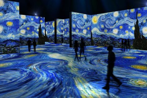 Van Gogh floor-to-ceiling multi-sensory experience a short road trip from Michigan - mlive.com Van Gogh Exhibition, Digital Projection, Great Works Of Art, Arte Van Gogh, Digital Art Gallery, Van Gogh Museum, Van Gogh Paintings, Van Gogh Art, Dutch Painters