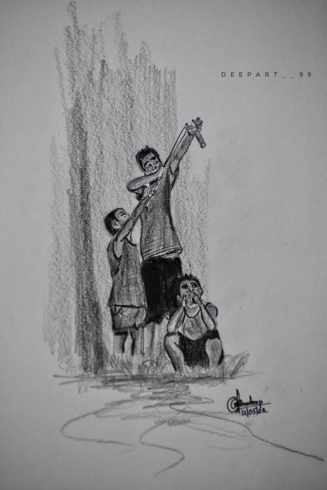 childhood memories ,rapid sketch Childhood Memories Sketch, Memory Artwork, Memories Aesthetic, Memories Art, Childhood Memories Art, Friends Sketch, Childhood Photos, Childhood Friends, Pencil Sketch