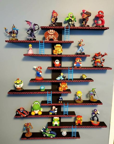 Super Mario Room, Mario Room, Retro Games Room, Video Game Room Design, Video Game Rooms, Mario Art, Gamer Room, Video Game Room, Game Room Design