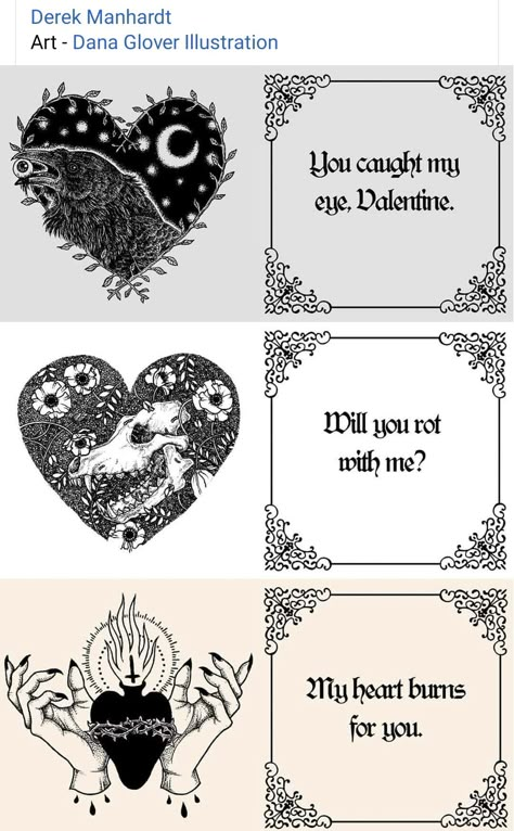 Gothic Love Letters, Goth Valentines Day Card, Gothic Valentines Day Cards, Goth Valentines Day Gifts Diy, Creepy Valentines Cards, Vampire Valentines Day, Goth Valentines Card, Cryptid Valentine, Creepy Valentines Art