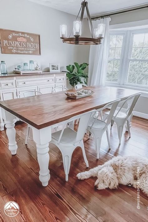 Farm style dining table