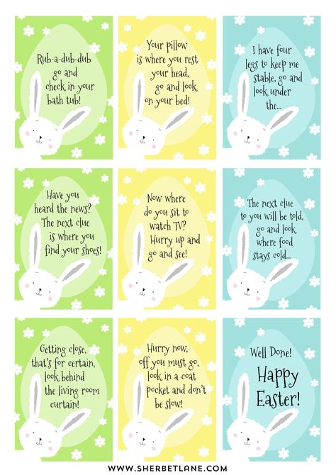 Easter Egg Scavenger Hunt Clues, Easter Scavenger Hunt Clues, Egg Hunt Clues, Easter Egg Scavenger Hunt, Easter Egg Hunt Clues, Easter Treasure Hunt, Easter Scavenger Hunt, Scavenger Hunt Clues, Easter Hunt