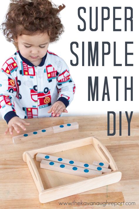 A Super Easy Math DIY for Preschoolers Alphabet Lesson Plans, Preschool Curriculum Free, Diy Montessori Toys, Preschool Activities At Home, Family Child Care, Homeschool Preschool Activities, Montessori Toddler Activities, Montessori Math, How To Start Homeschooling