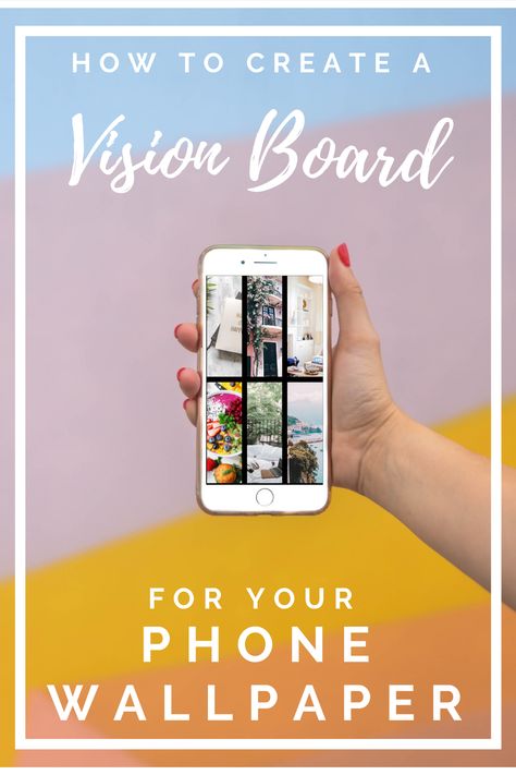 Manifest your dreams and goals this year by creating a vision board for your phone! This easy process will put your goals front and center everyday for you to see. Included is vision board ideas and inspiration for you to create your very own diy vision board. #visionboardideas #visionboardexamples #diyvisionboard Vision Board For Iphone Wallpaper, Template Ideas Aesthetic, How To Create Vision Board On Phone, Screensaver Vision Board Template, How To Make Vision Board On Phone, Iphone Vision Board Wallpaper, Vision Board Wallpaper Iphone, Vision Board Phone Wallpaper, Online Vision Board