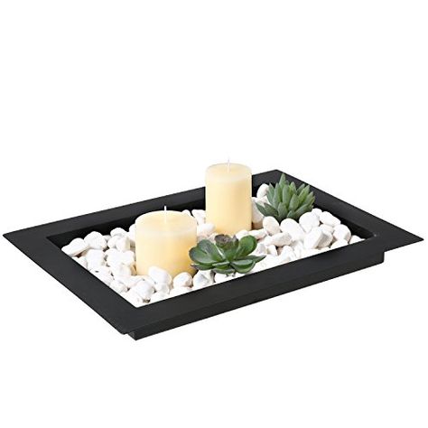 Platter Display, Modern Serving Trays, Christmas Coffee Table Decor, Succulent Centerpieces, Ottoman Tray, Coffee Table Tray, Holiday Table Decorations, Candle Tray, Rock Decor