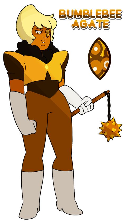 Bumble Bee Agate 🐝 by 78Media on Tumblr Agate Steven Universe, Steven Universe Fan Fusions, Steven Universe Diamond, Steven Universe Oc, Steven Universe Anime, Steven Universe Au, Steven Universe Drawing, Steven Universe Funny, Steven Universe Characters