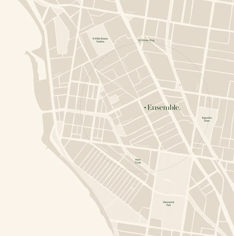 Minimal Map Design, Simple Map Design, Map Visualization, City Map Design, City Maps Design, Location Plan, Graphic Design School, Map Maker, Architecture Concept Drawings