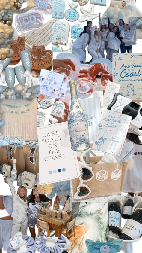 Savannah Bachelorette Party, Savannah Bachelorette, Pastel Blue Wedding, Bach Themes, Diy Bachelorette, Bridesmaids Bachelorette, Beach Bach, Bachelorette Inspo, Last Toast On The Coast