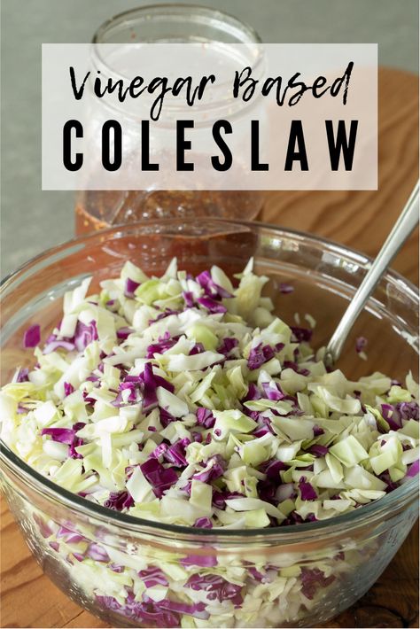 This Vinegar Coleslaw is delicious, tangy, and wonderfully crisp. It's made without mayonnaise, so it packs a punch of flavor and pairs perfectly with all your rich grilled and smoked BBQ. Healthy Coleslaw Recipes, Vinegar Coleslaw, Hey Grill Hey, Best Bbq Recipes, Healthy Coleslaw, Bbq Appetizers, Coleslaw Recipe Easy, Smoked Bbq, Coleslaw Dressing