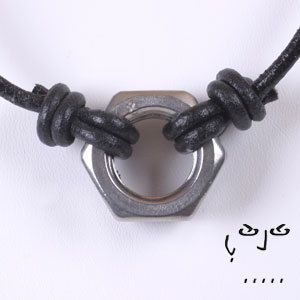 Hex Nut Jewelry, Mens Leather Necklace, Hardware Jewelry, Dainty Diamond Necklace, Boys Jewelry, Hex Nut, Necklace Men, Solitaire Necklaces, Men's Necklace