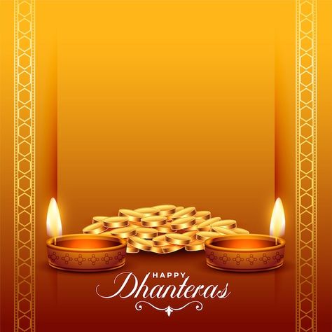 Free vector beautiful shubh dhanteras re... | Free Vector #Freepik #freevector #religious #background #holiday #wealth Dhanteras Background, Event Background, Devi Images, Devi Images Hd, Background Patterns, Vector Free, Money, Collage, Pattern