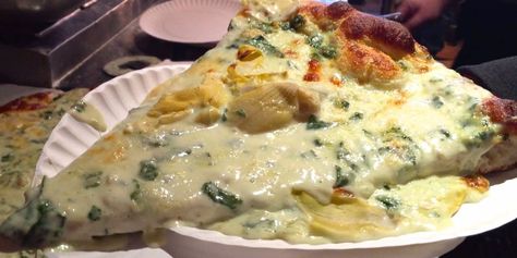 Spinach Artichoke Pizza Recipe, Chicken Artichoke Pizza Recipes, California Pizza Kitchen Spinach Artichoke Dip, Pizza New York, Spinach Artichoke Pizza, Chicken Bacon Artichoke Pizza, Artichoke Pizza, Artichoke Pizza Nyc, Pesto Pizza