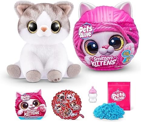 Amazon.com: Pets Alive Smitten Kittens Surprise (Scottishfold Alli) by ZURU Nurture Play Soft Toy Unboxing Adopt Interactive 10 Sounds : Toys & Games Kitty Surprise, Soft Plushies, Car Toys For Kids, Kitten Surprise, Smitten Kitten, Birman Cat, Make 10, Kitten Toys, Pet Kitten