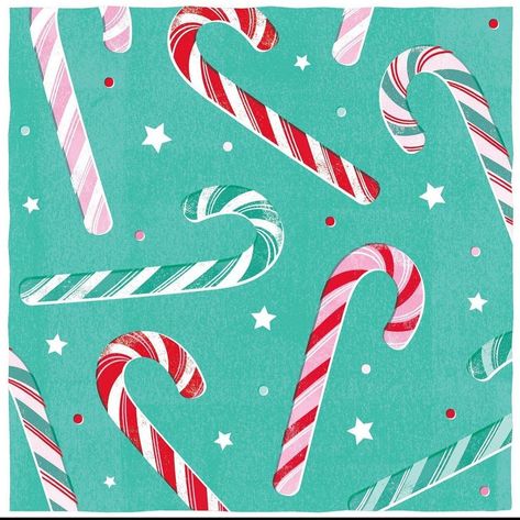 rh_illustration Candy Cane Illustration, Canes Food, Candy Illustration, Pottery Place, Holiday Nails Christmas, Candy Art, Christmas Trends, Winter Art, Holiday Colors