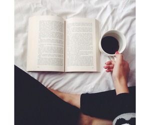 (2) Tumblr An Open Book, Open Book, Cup Of Coffee, We Heart It, Lost, Coffee, Bed