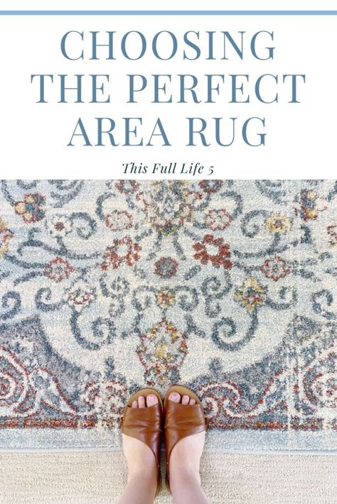 Use these tips to choose the perfect size, pattern, and style for any space! #arearugs #rugs #rugsinlivingroom House Numbers Diy, Diy Bathroom Storage, Rugs Living Room, Full Life, Diy Bathroom Remodel, Well Woven, Farmhouse Bathroom Decor, Paint Colors For Living Room, Diy Farmhouse Decor