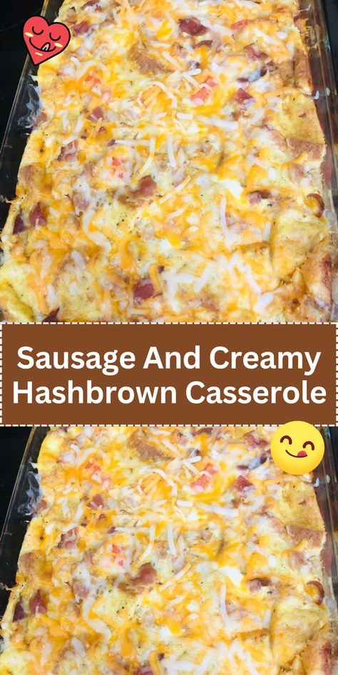 Indulge in a comforting and hearty Sausage and Creamy Hashbrown Casserole. A satisfying combination of sausage, creamy sauce, and golden hashbrowns. Turkey Sausage Hashbrown Casserole, Breakfast Casserole With Hashbrowns And Sausage, Smoked Sausage Hashbrown Casserole, Sausage Hashbrown Casserole, Crockpot Hashbrown Casserole, Easy Sausage Casserole, Sausage Hashbrown Breakfast Casserole, Cheesy Hashbrown Casserole, Frozen Hashbrowns