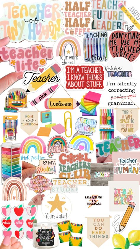 Iphone Wallpaper Teacher, Preppy Teacher Wallpaper, Teacher Background Wallpapers Aesthetic, Teacher Phone Background, Teacher Aesthetic Wallpaper, Teacher Wallpaper Aesthetic, Back To School Wallpaper, Pink Crayon, Teacher Wallpaper