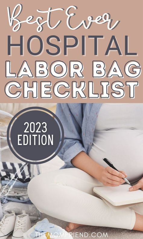 Hospital bag checklist for baby and mom to be. Labor Bag Checklist, Delivery Hospital Bag Checklist, Birth Hospital Bag, Hospital Packing List, Hospital Bag List, Delivery Hospital Bag, Baby Hospital Bag Checklist, Mommy Hospital Bag, Labor Bag