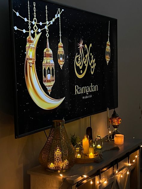 #ramadan #ramadanmubarak #ramadandecorations #islam #muslim #ramadankareem Eid Ul Mubarak, Ramadan Egypt, Ramadan Living Room, Ramadan Pictures, Ramadan Aesthetic, Diy Eid Decorations, Ramadan Table Decor, Hosting Decor, Ramadan 2025