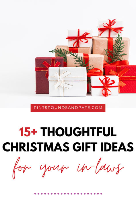 Easy Christmas gift ideas for mothers-in-law and fathers-in-law! #inlaws #christmas #christmasgiftideas #christmasgiftguide Christmas Gifts For In Laws, Gift Ideas For Inlaws, In Law Christmas Gift Ideas, Gifts For In Laws, Easy Christmas Gift Ideas, In Law Christmas Gifts, Law Christmas, Christmas Gifts For Grandma, Easy Christmas Gifts