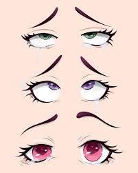 Eyes Rolled Back Anime, Anime Eyes Drawing Female, Loving Eyes Drawing, How To Draw Seductive Eyes, Anime Eyes Looking Up, Dull Anime Eyes, Female Anime Eyes Reference, Red High Eyes Drawing Cartoon, In Love Face Expression