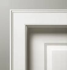 Closet Door Trim, Door Trim Ideas Moldings, Modern Door Casing, Shaker Door Trim, Door Casing Ideas, Craftsman Trim, Panel Molding, Trendy Door, Window Casing