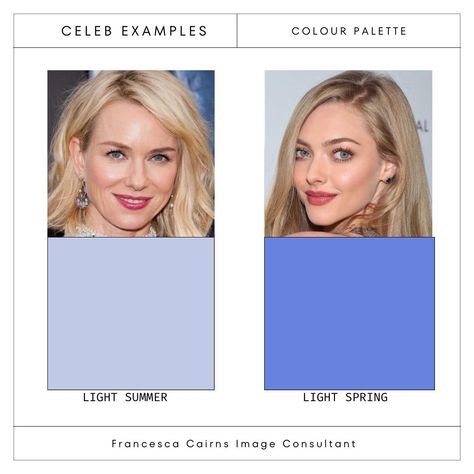 Colour Analysis + Online Personal Stylist | LIGHT SUMMER VS LIGHT SPRING Light summer and light spring are both soft and delicate colour palettes, but they have subtle differences.... | Instagram True Spring Color Palette, Light Spring Palette, Light Spring Color Palette, True Spring Colors, Light Summer Color Palette, Light Spring Colors, Spring Light, Spring Palette, Spring Color Palette