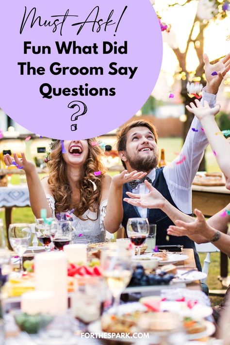 what did the groom say Guess What The Groom Said Game, Bridal Shower Game Groom Quiz, Bridal Shower For Bride And Groom, Bridal Shower With Groom, Groom Interview Game, Bridal Shower Groom Quiz, How Well Do You Know The Groom Questions, Questions For Groom Bridal Shower Game, Questions To Ask Groom About Bride Game