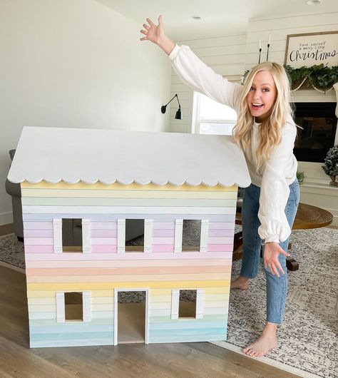 WE’RE SO HAPPY YOU ARE HERE IN OUR LITTLE CORNER OF THE INTERNET. Hexagon Backsplash, Diy Barbie House, Barbie Dreamhouse, Doll House Plans, Hand Painted Wallpaper, Blank Slate, Barbie Doll House, Modern Farmhouse Design, Barbie Dream House