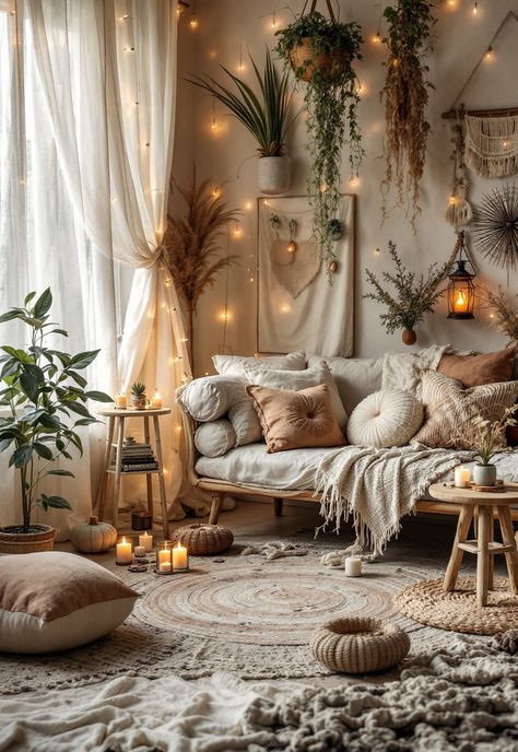 Boho Witchy Bedroom Light Witch Home Decor, Boho Candle Decor, Boho Whimsical Decor, Ethereal Home Aesthetic, Witchy Boho Living Room, Boho Witchy Living Room, Boho Witch Decor, Barn House Living Room, Boho Meditation Space